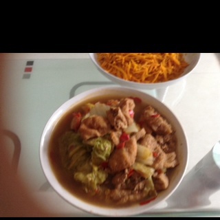 番茄白菜炖豆腐泡