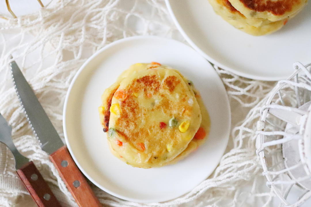 香煎实蔬土豆饼