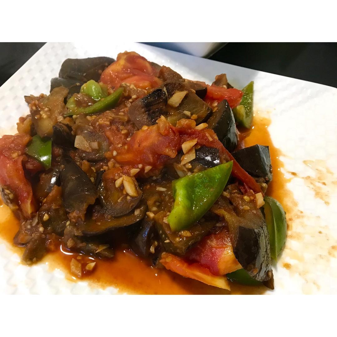西红柿烧茄子