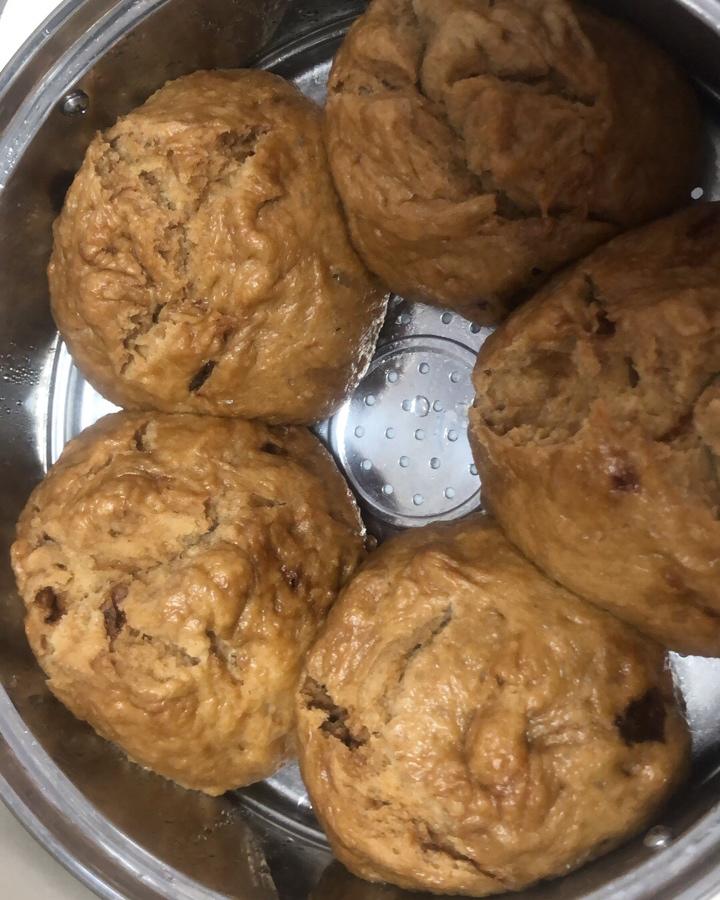 新手也能爆开花的老面红糖大枣开花馒头（泡打粉版or无泡打粉版）