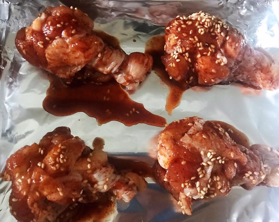 无油配方—蜜汁香辣烤鸡小腿