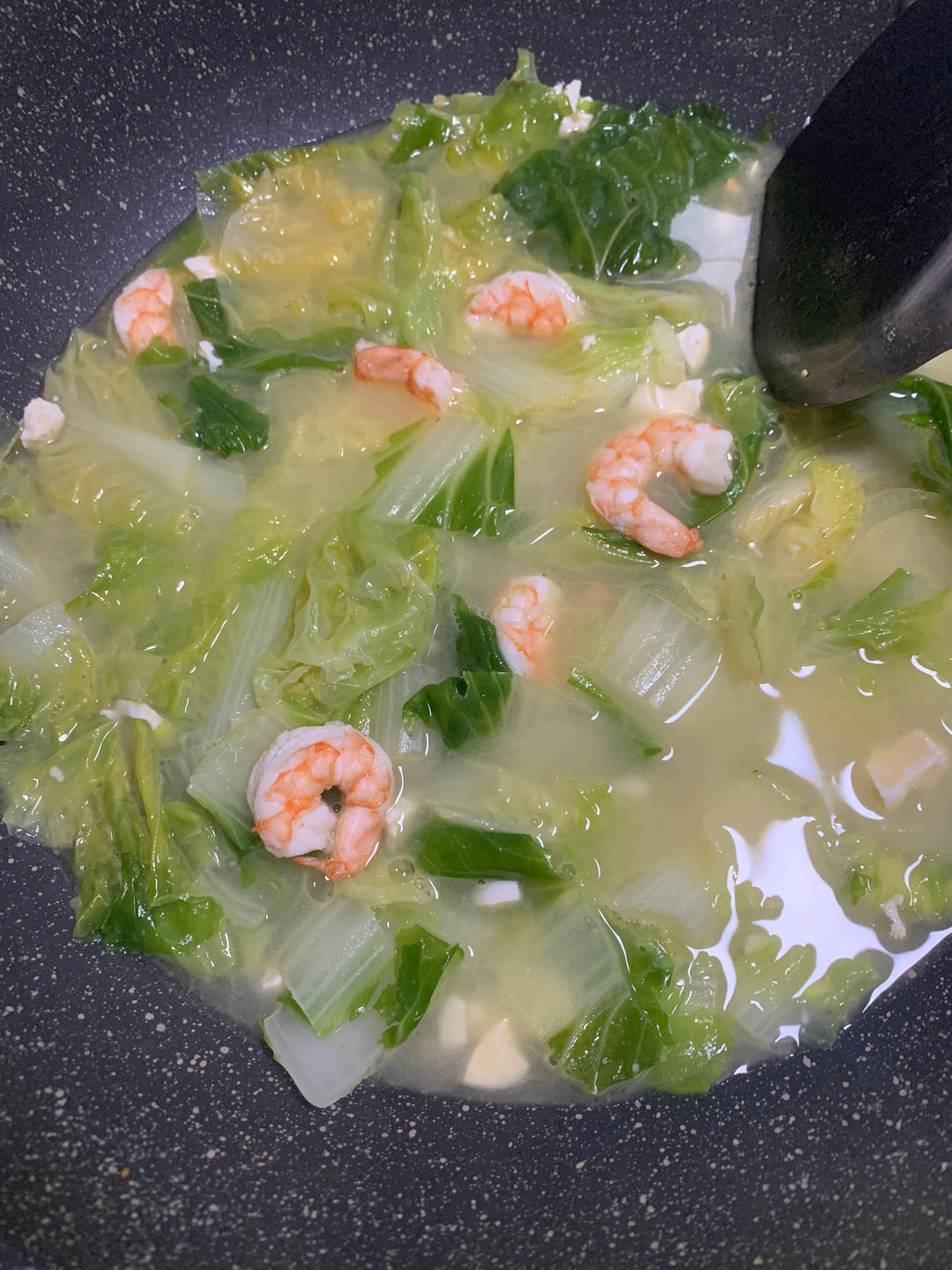 上汤虾仁白菜
