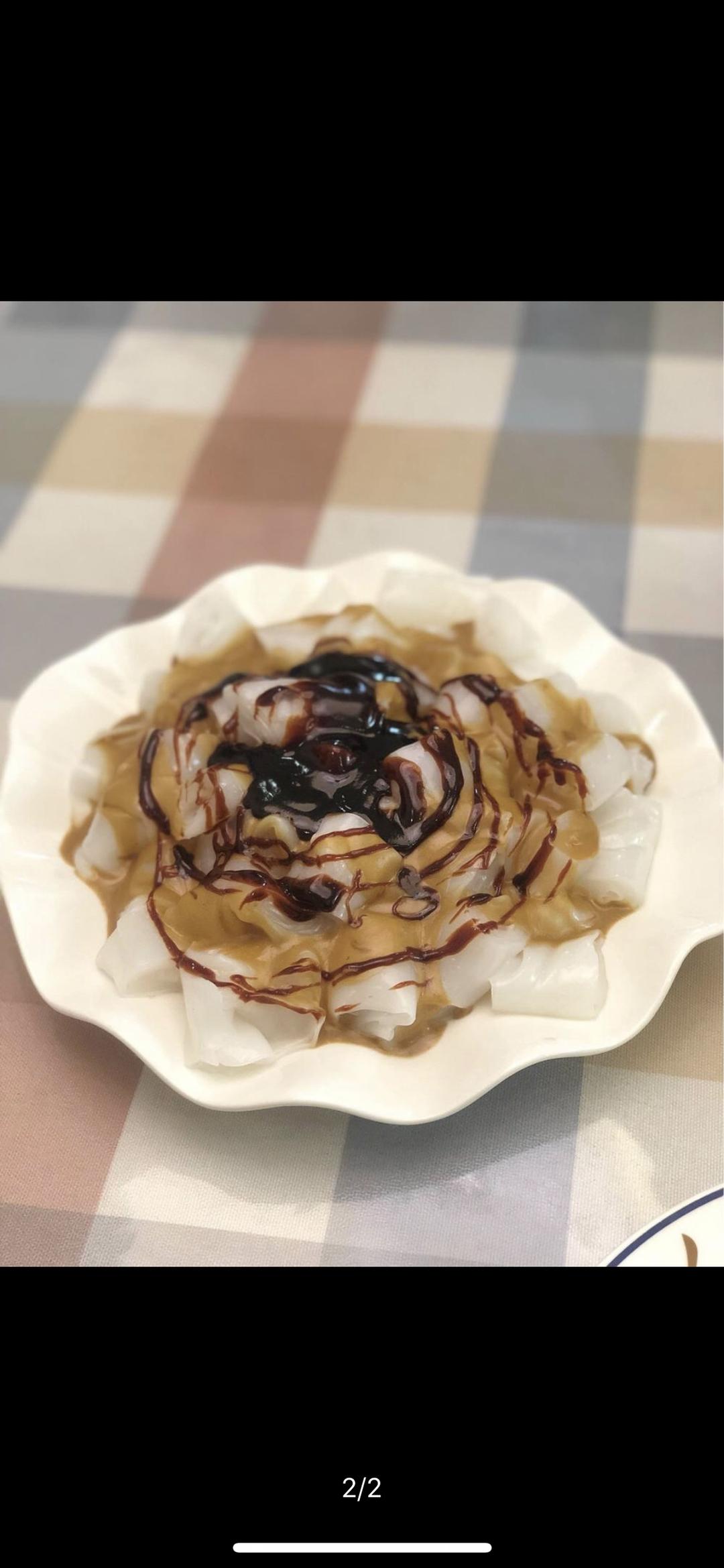 快手港式混酱蒸肠粉的做法