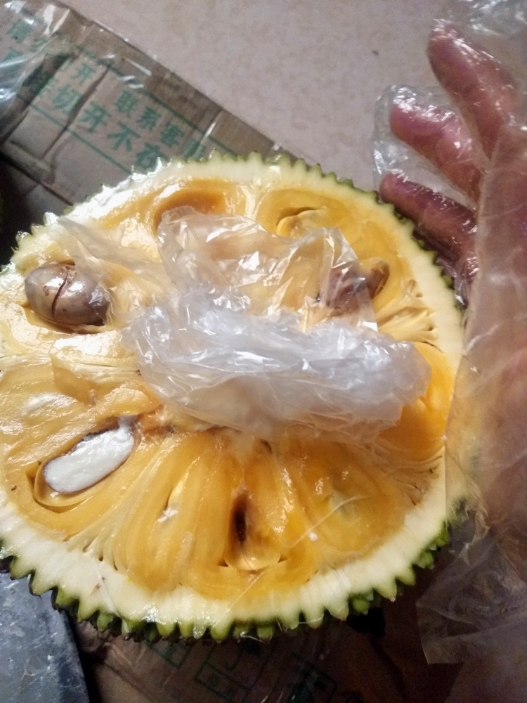 💯详细的菠萝蜜开法+吃法（适合新手）❗️❗️的做法 步骤12