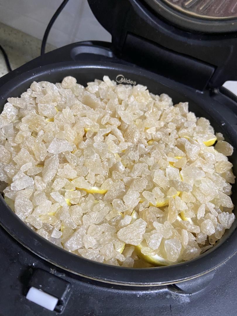 自制黄冰糖柠檬膏( 电压力锅版超详细及熬后状态视频)