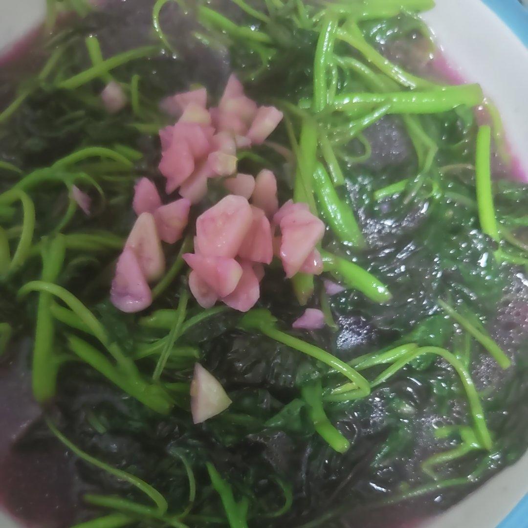 清炒红苋菜（简单菜也有窍门，一看就明白）