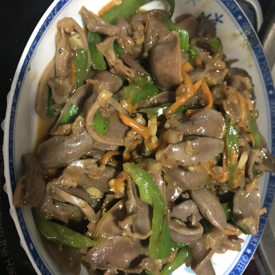 爆炒鸭胗