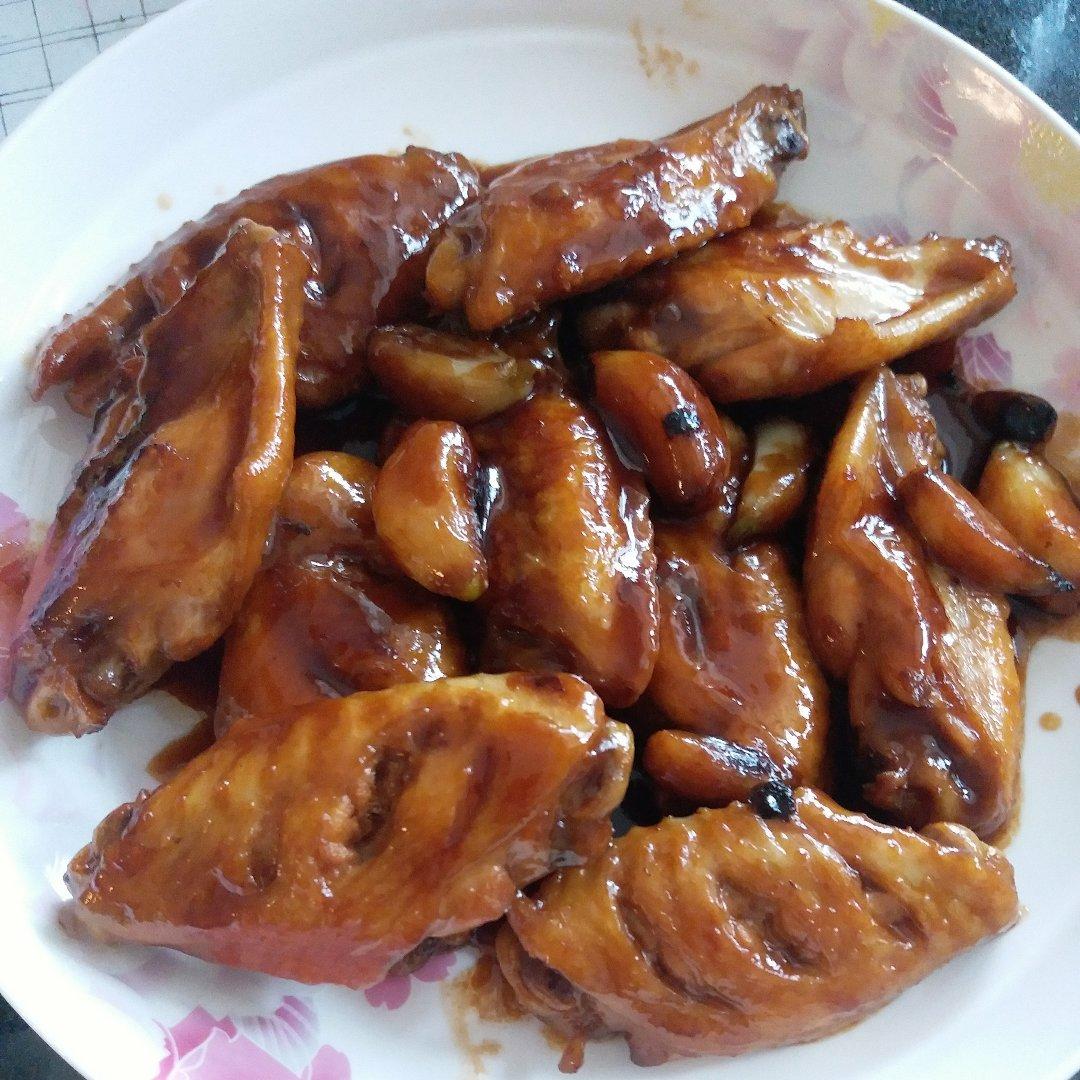 蒜香蚝油鸡翅中