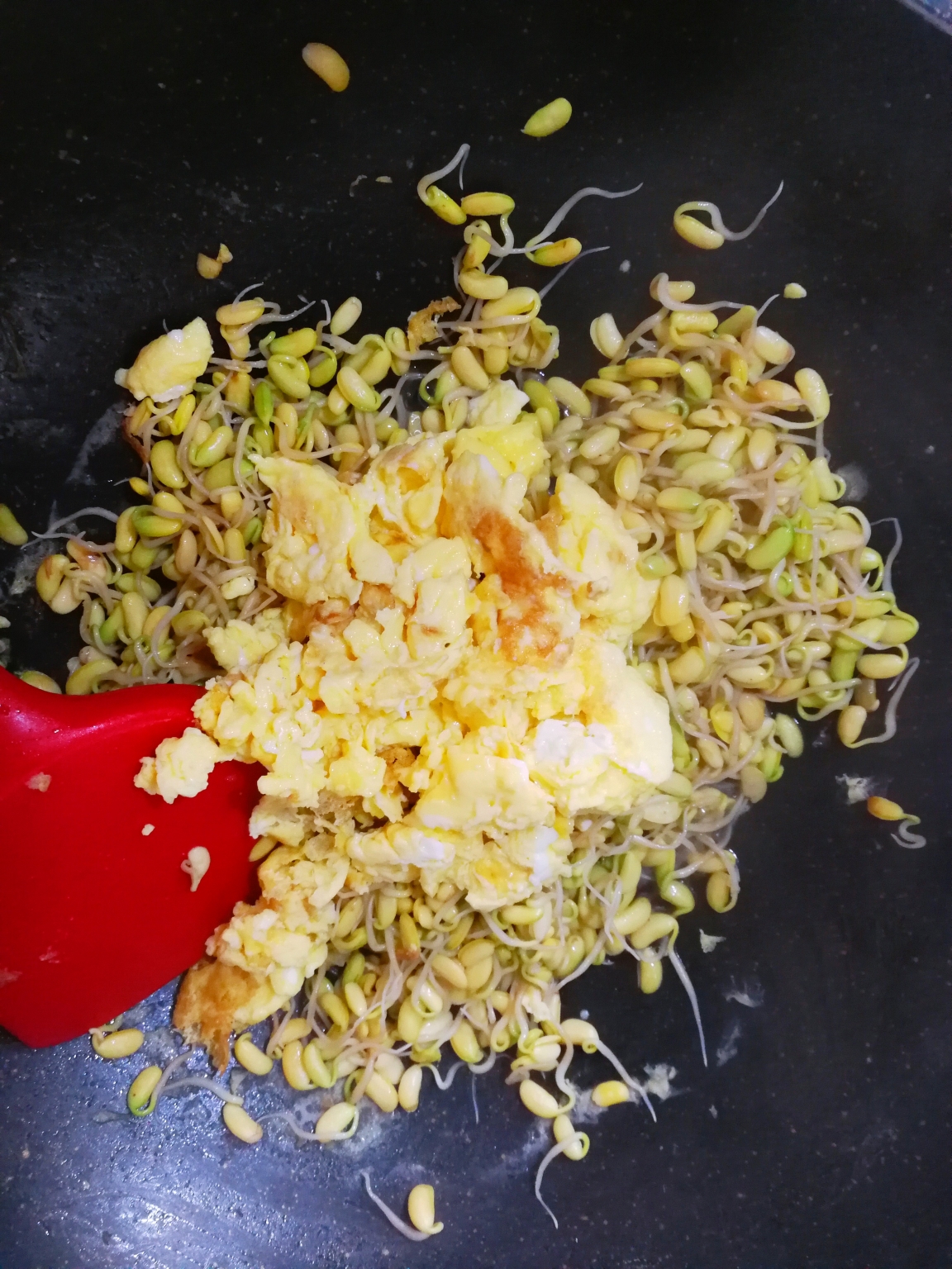 黑豆芽炒鸡蛋（快手菜）的做法 步骤10