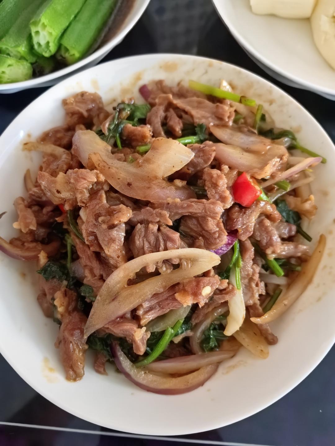 超级下饭的【香菜牛肉】狂炫三碗饭！！！