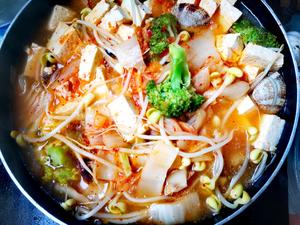 花蛤豆腐泡菜汤的做法 步骤6