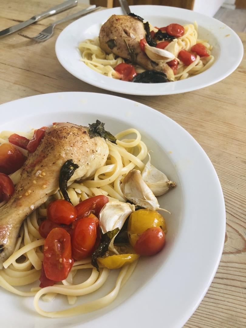 番茄大蒜香草烤鸡腿（庄祖宜）