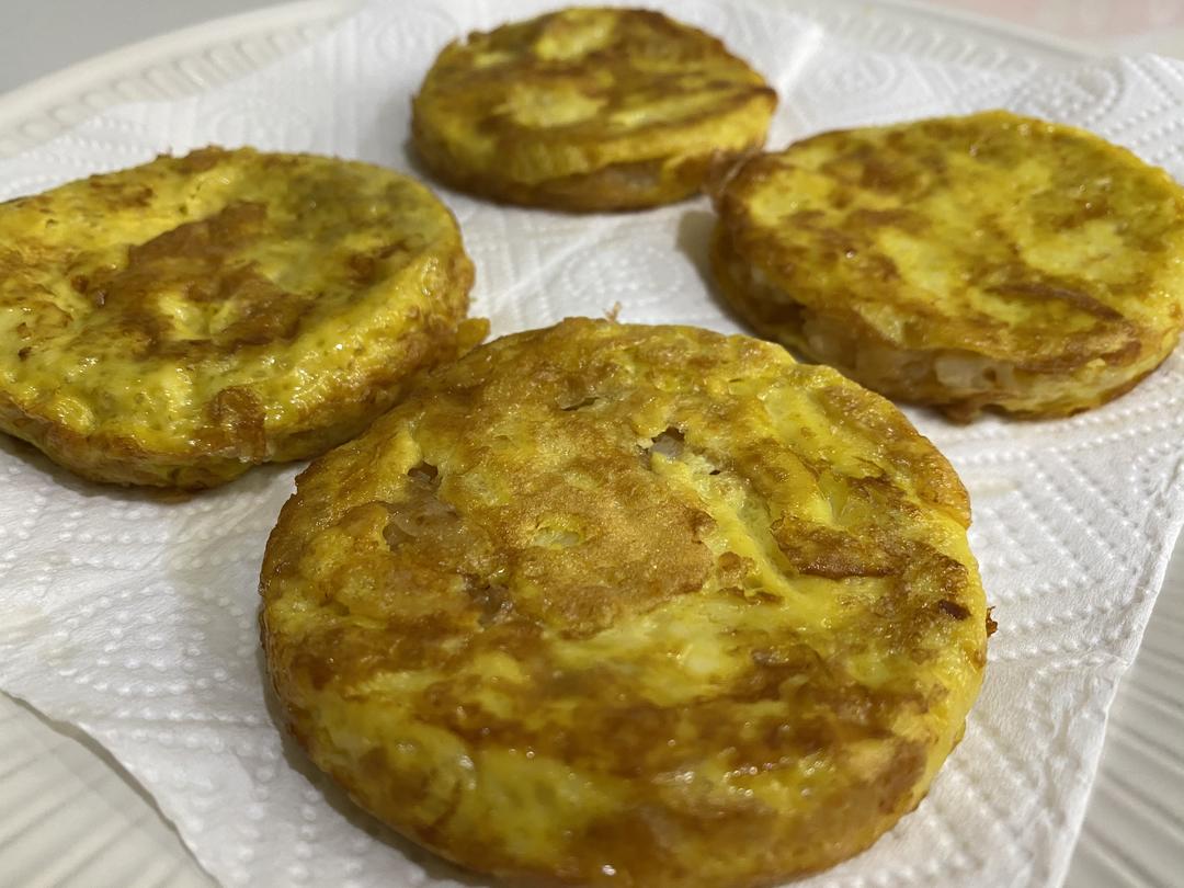 生酮版虾肉馅鸡蛋饼