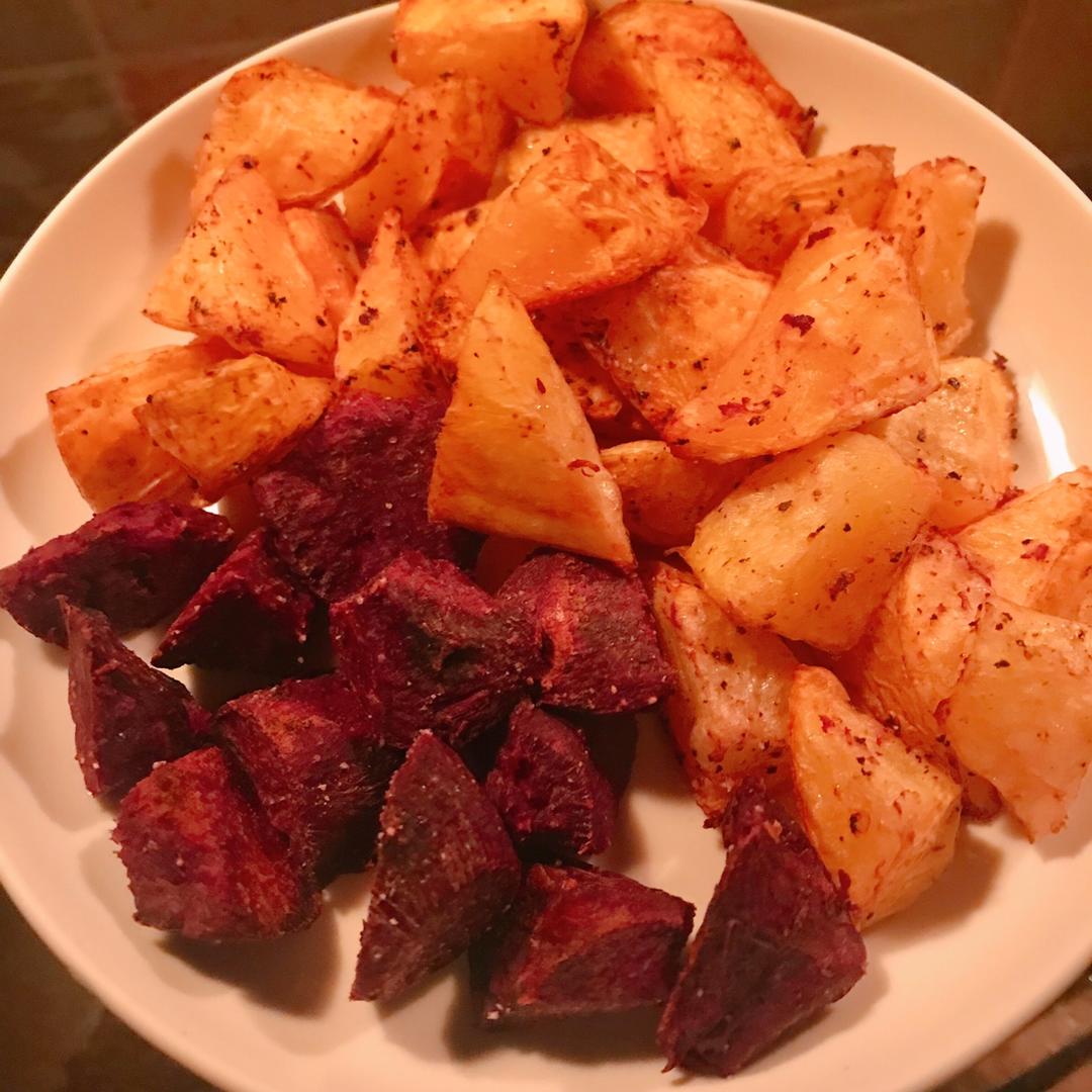 从此放弃油炸🥔烤杂蔬（土豆，红薯，藕片...）