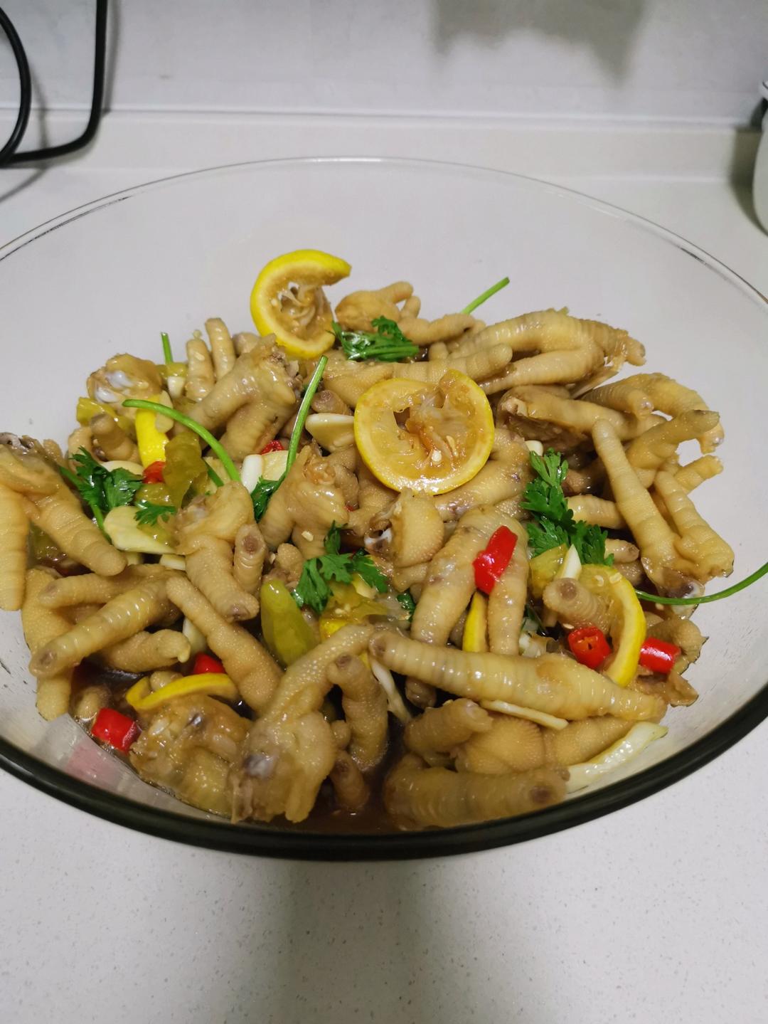 百吃不厌的酸辣柠檬鸡爪-做法「家庭版0失败」