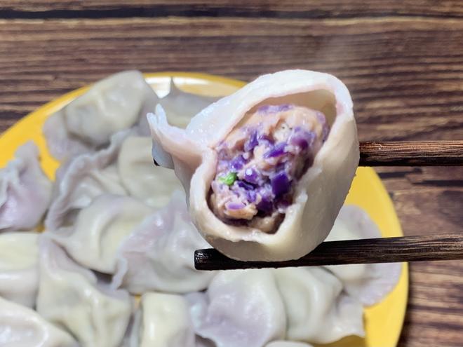 紫甘蓝馅儿的饺子的做法