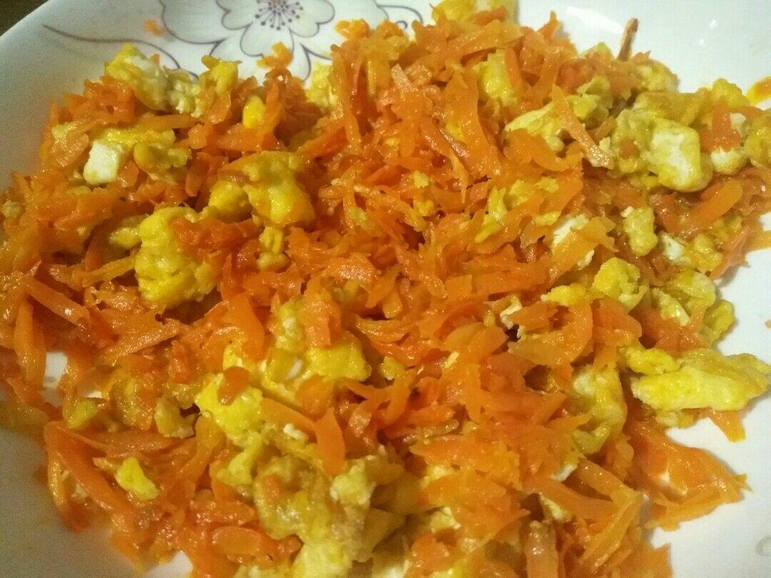胡萝卜炒鸡蛋