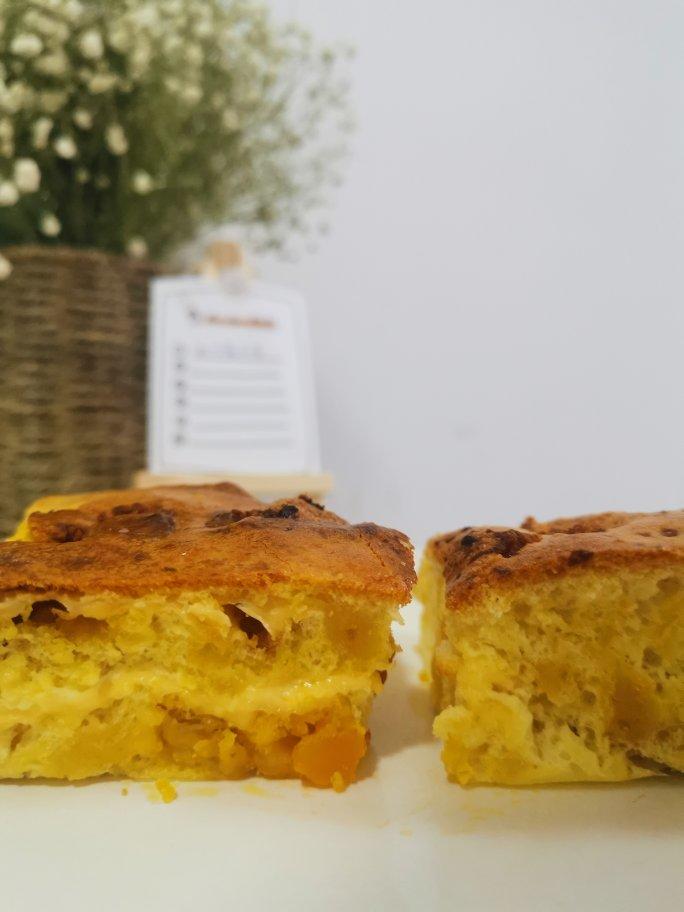 抖臀版咸蛋黄肉松芝士蛋糕