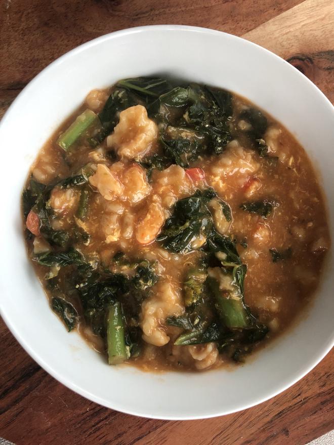 鲜虾蔬菜疙瘩汤的做法