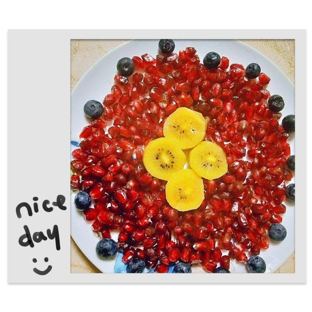 石榴版梅花果盘