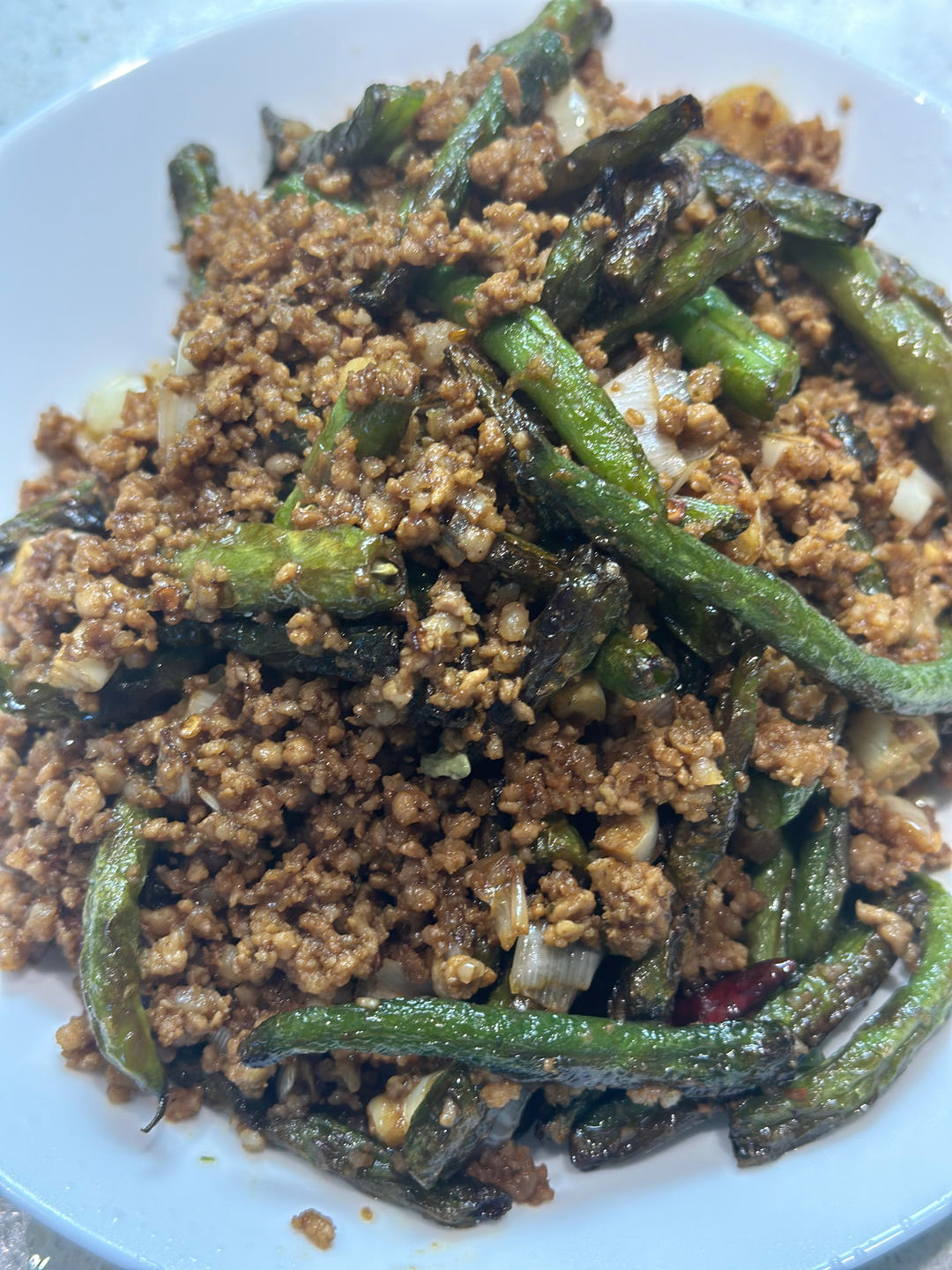 肉沫干煸豆角