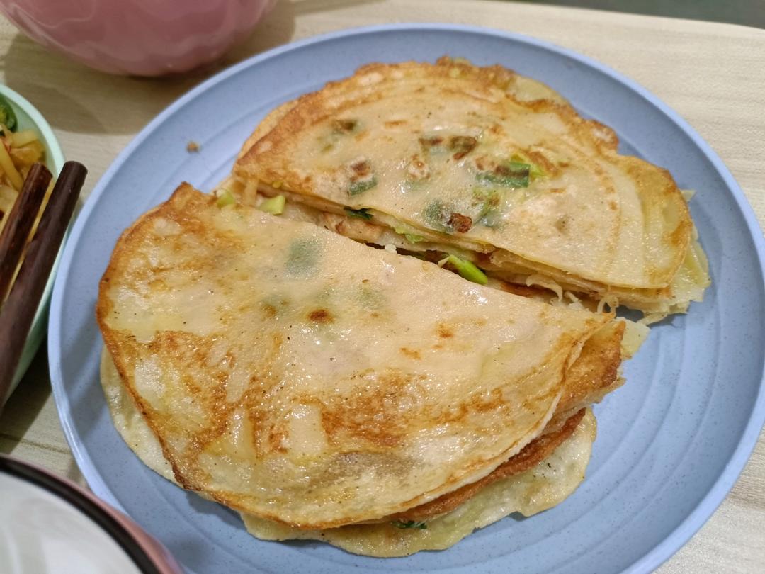 葱油饼（饺子皮版）