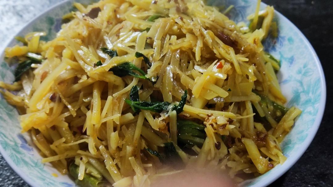 薄荷炒土豆丝的做法