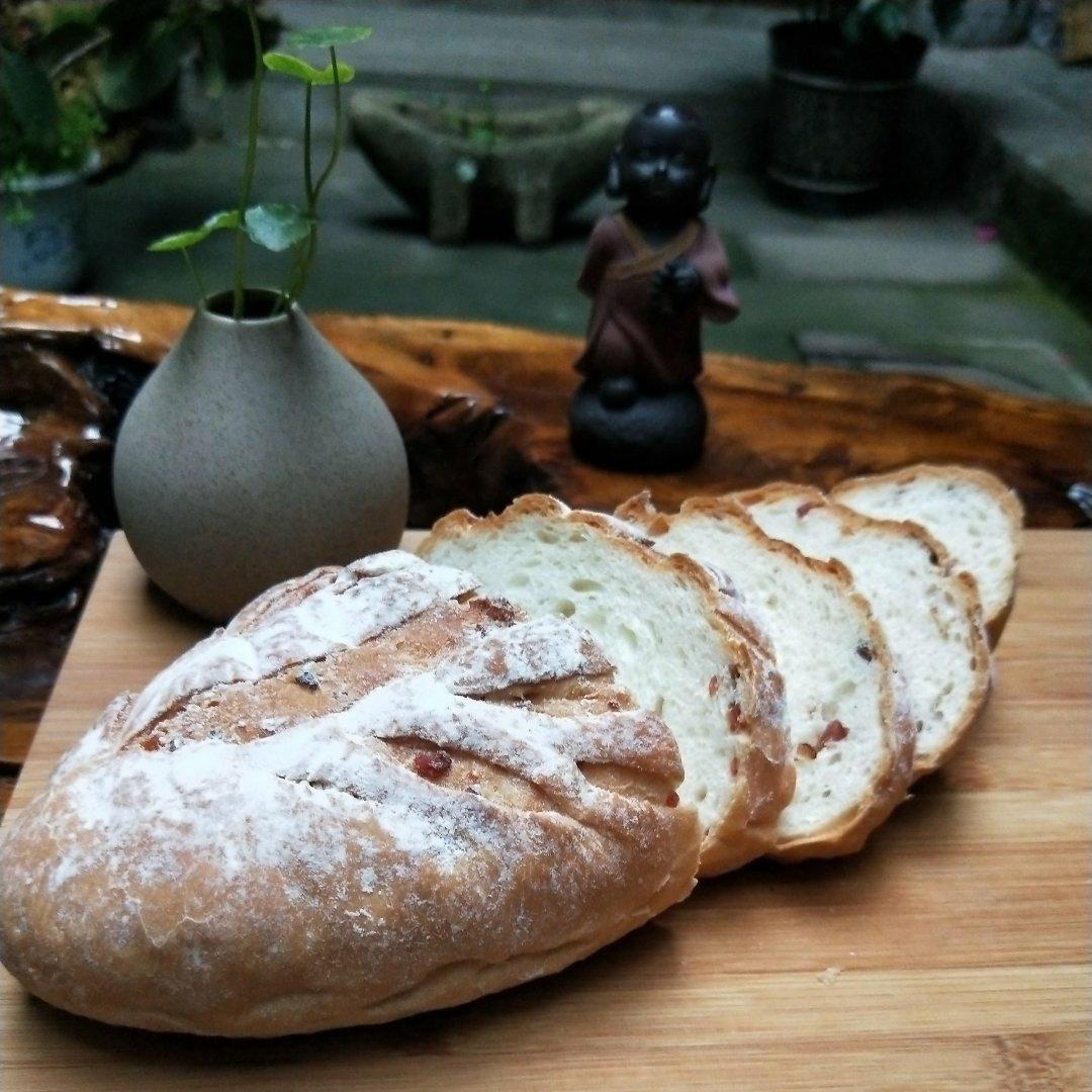 香喷喷的全麦培根面包