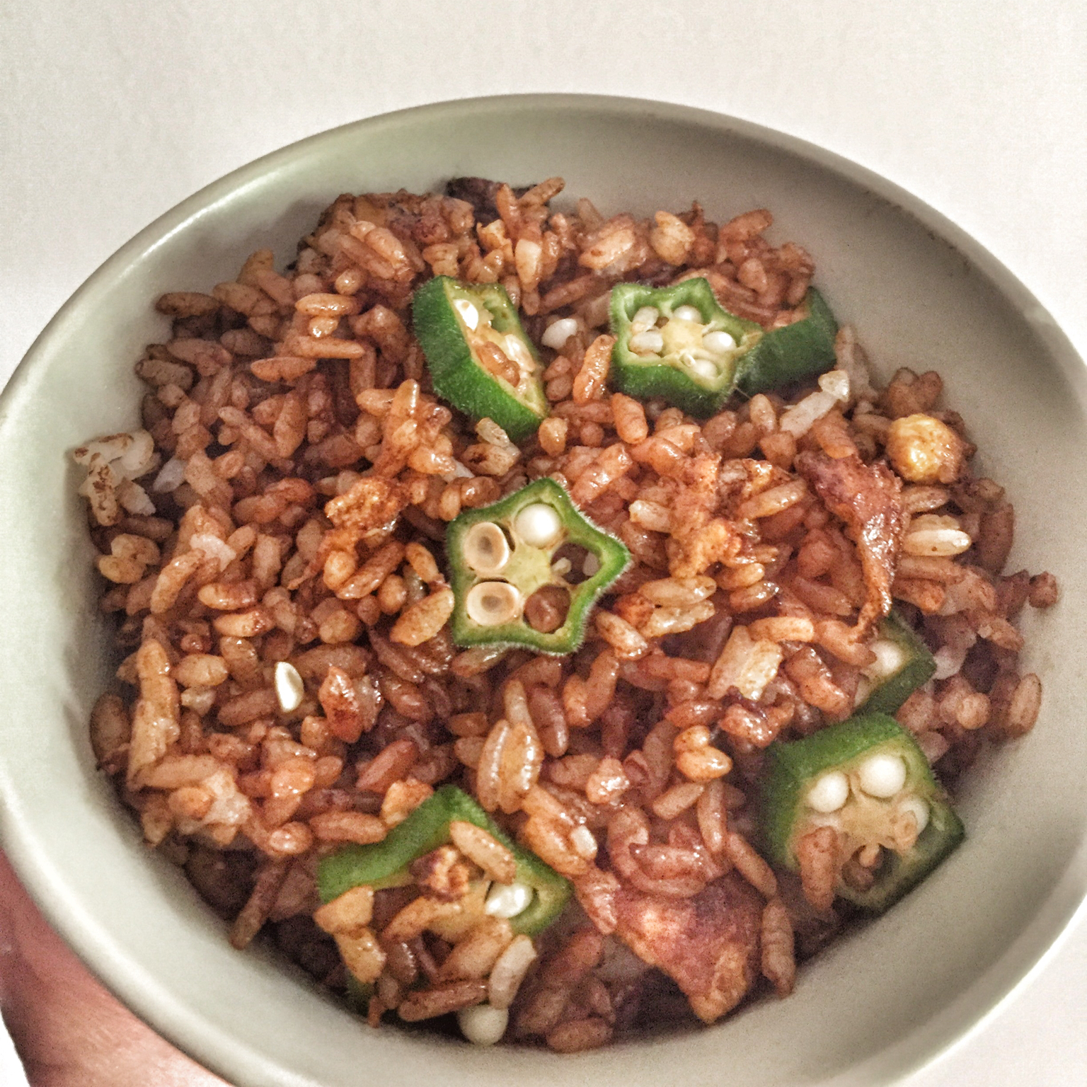 秋葵蛋炒饭