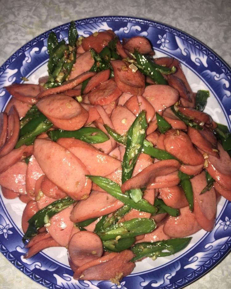 青椒炒香肠