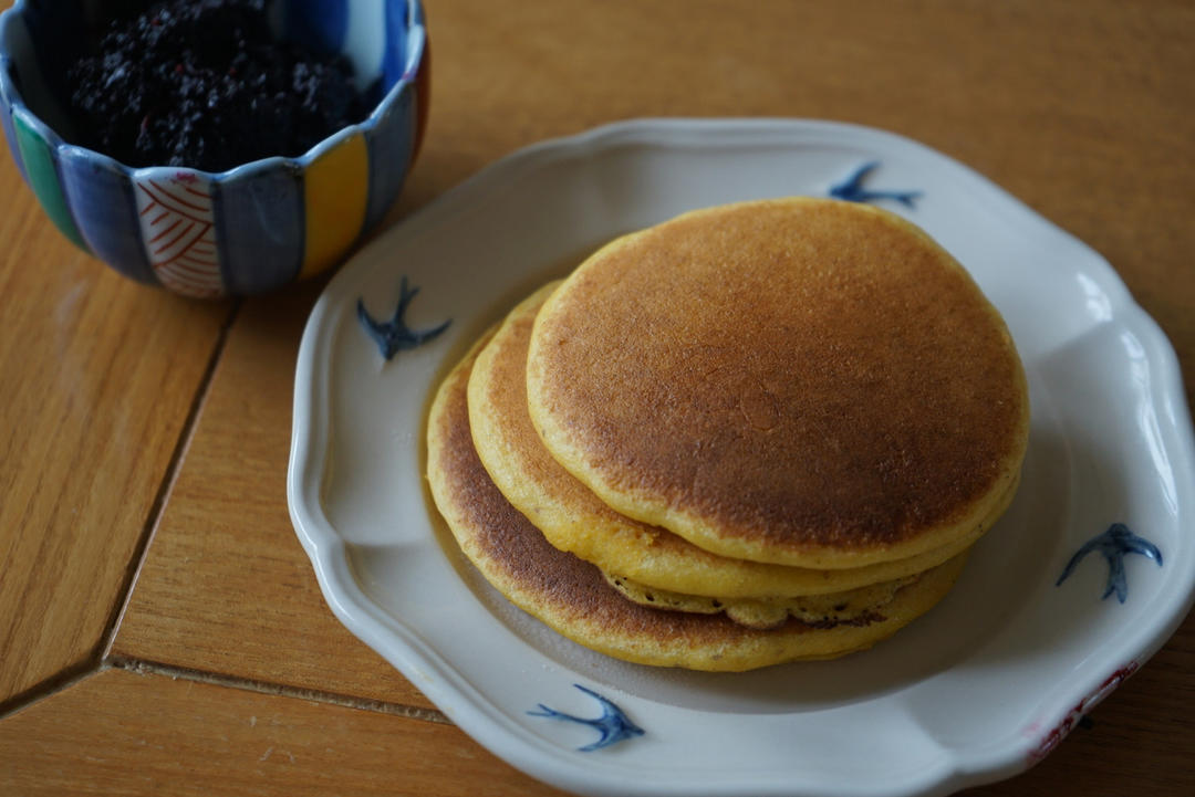 玉米面松饼，早起5分钟搞定，又软又健康