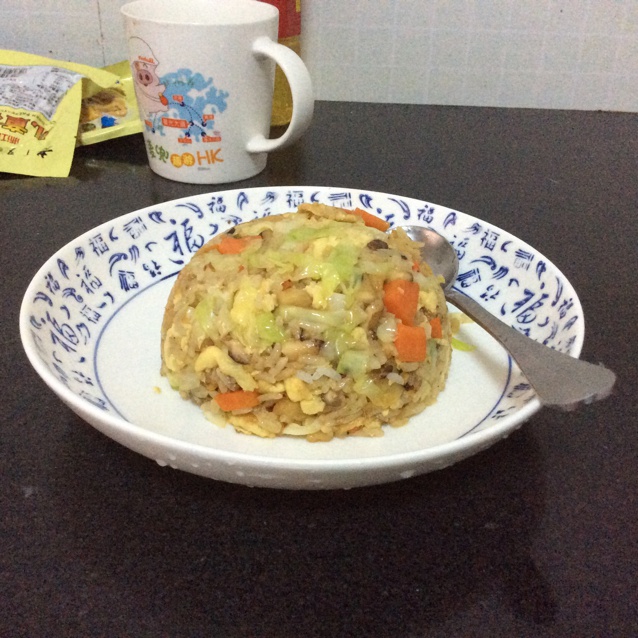 小时候的酱油炒饭