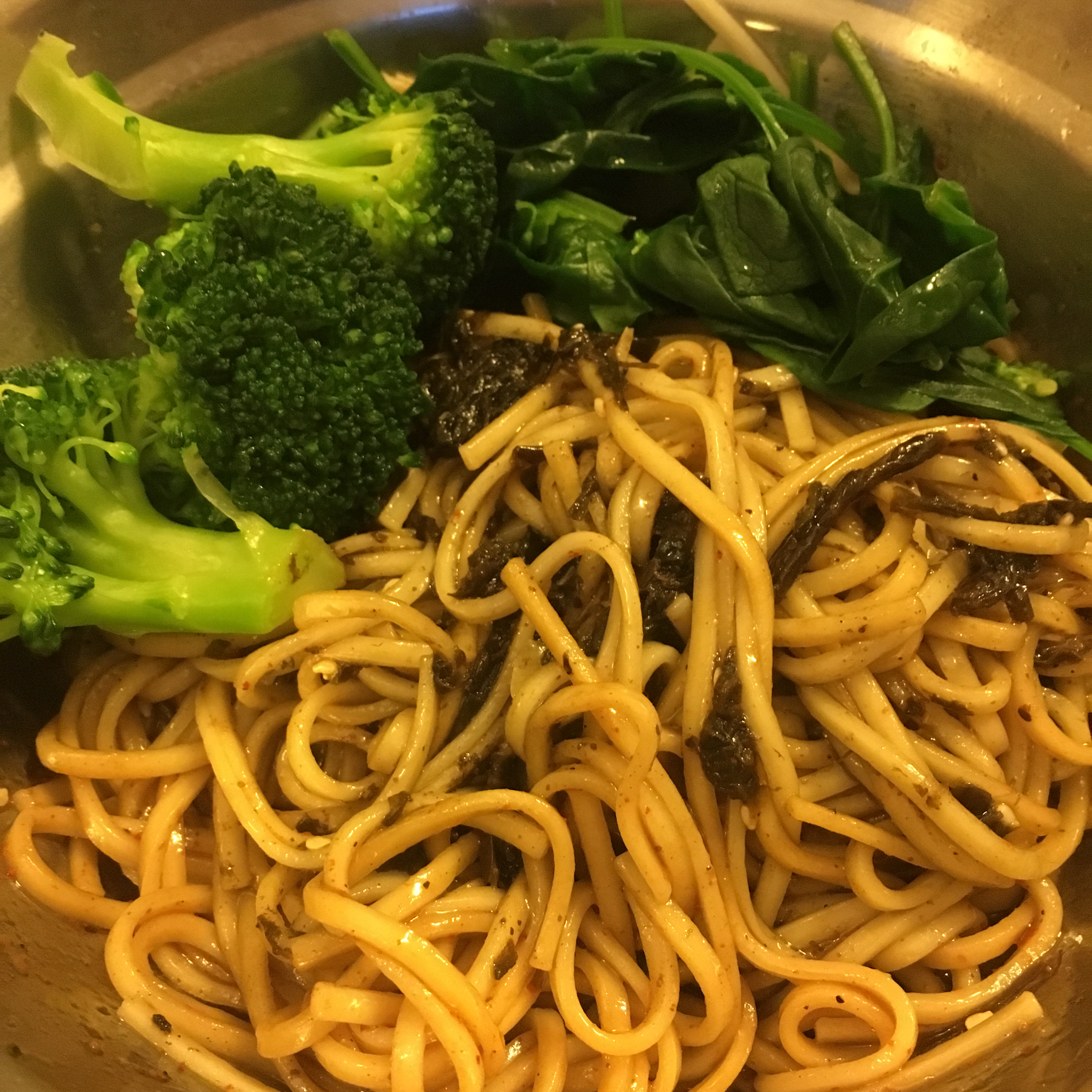 可能是最好吃系列--橄榄菜培根意面