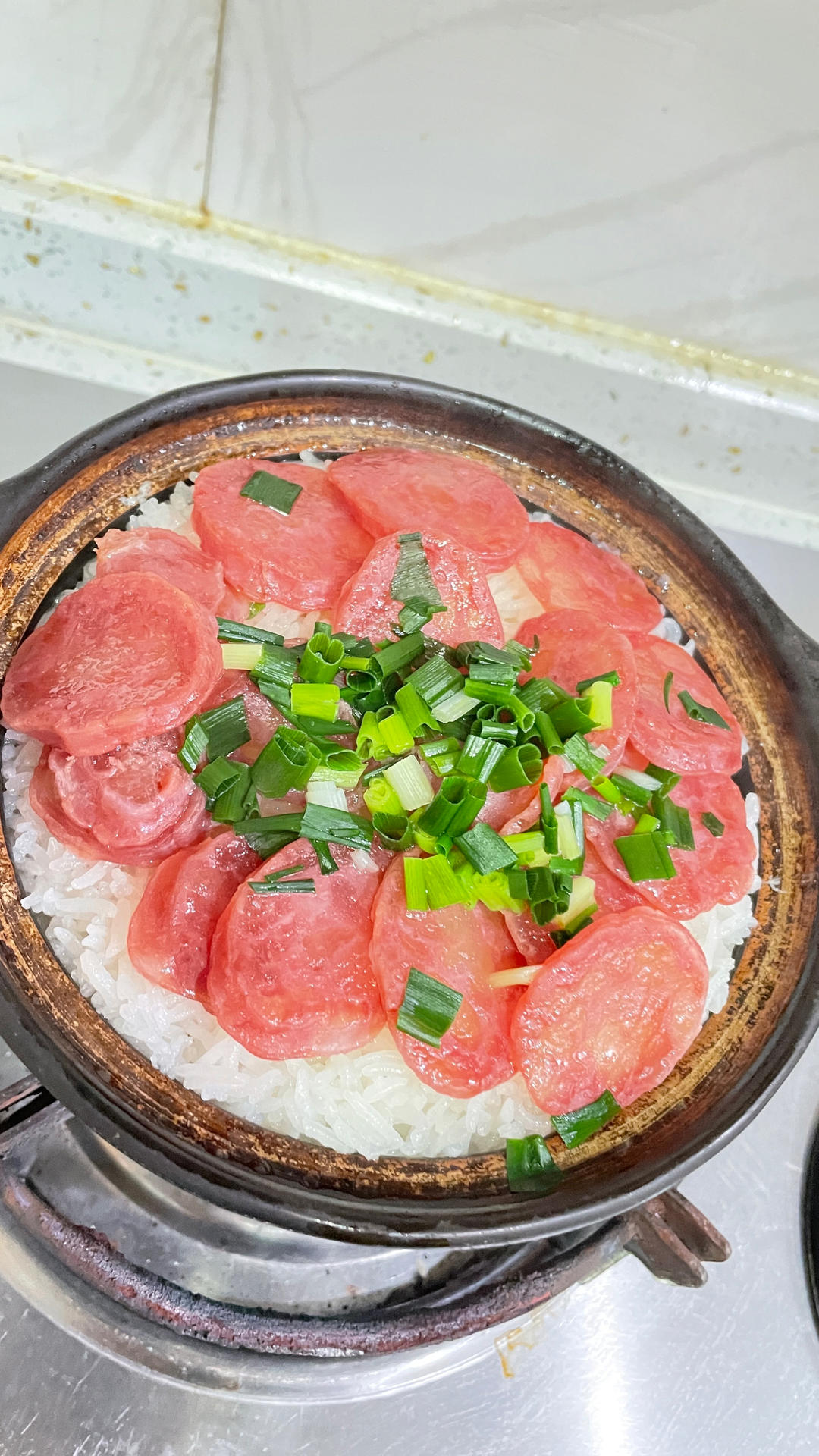 香喷喷的🍲腊肠煲仔饭（砂锅版）超简单神速