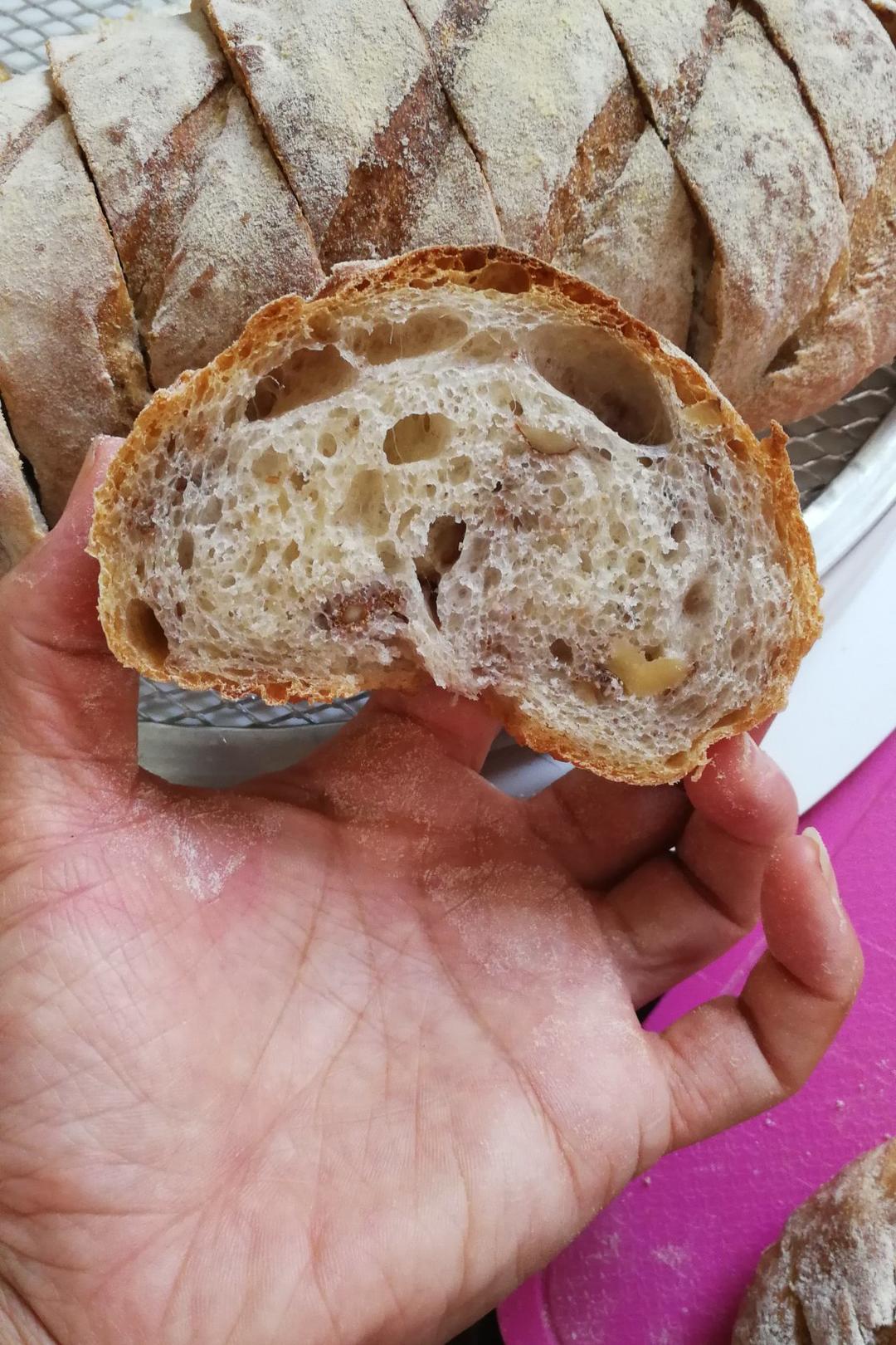 全麦核桃面包---无糖无油