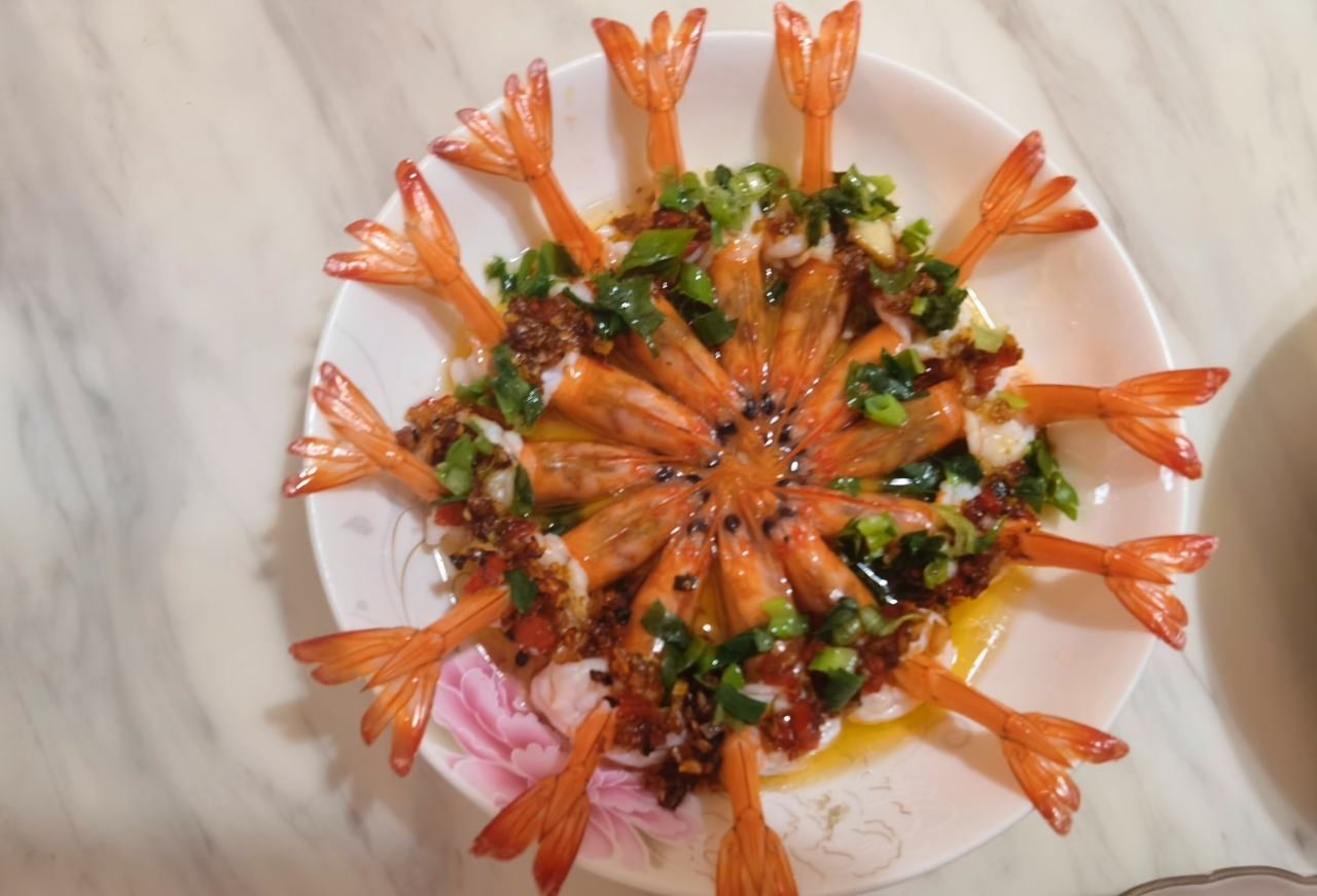不可缺少的年夜饭—花开富贵虾