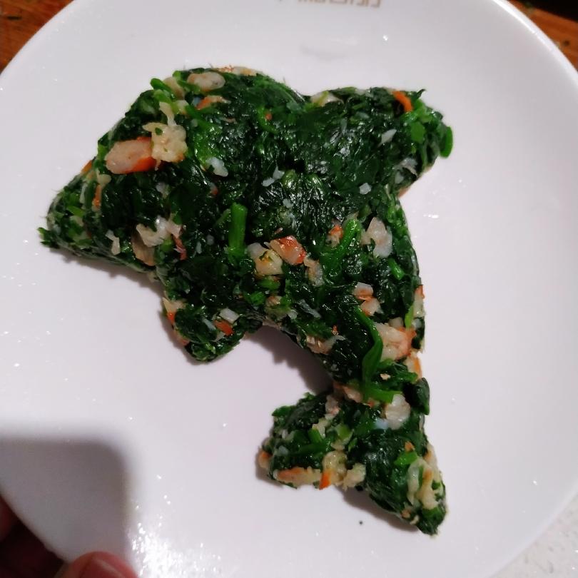 凉拌虾干菠菜的做法