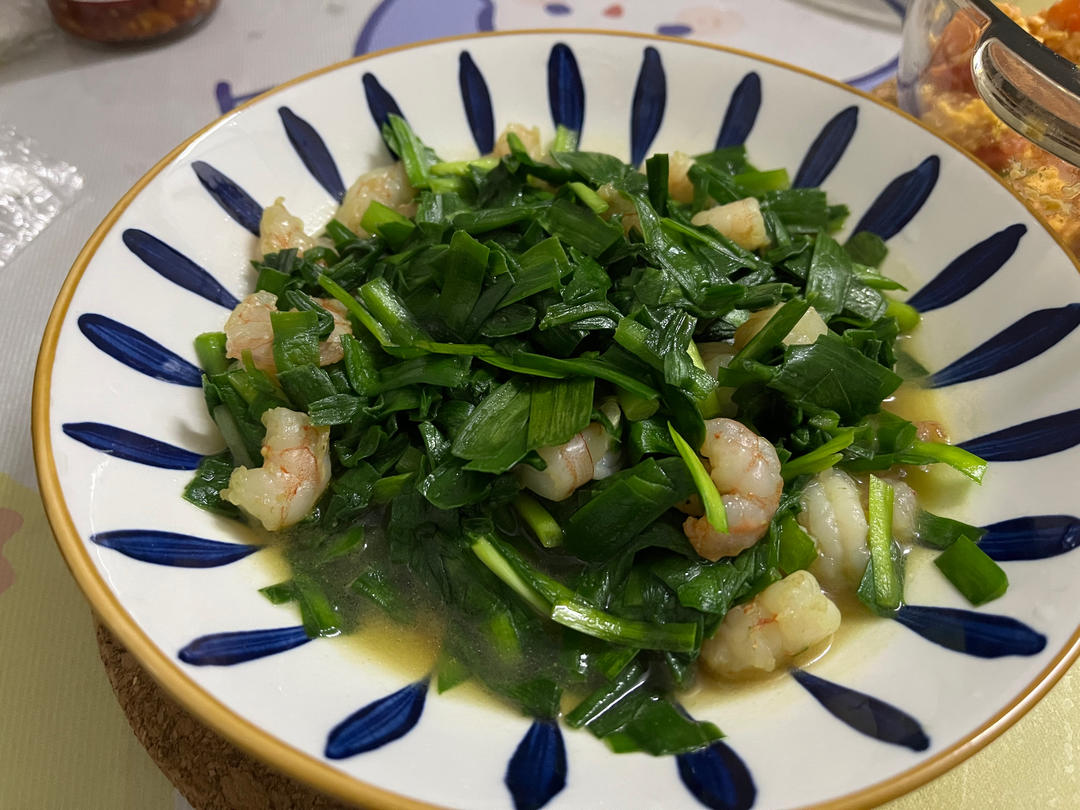 韭菜炒虾仁