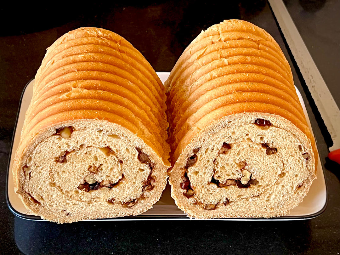 红糖红枣圆形吐司