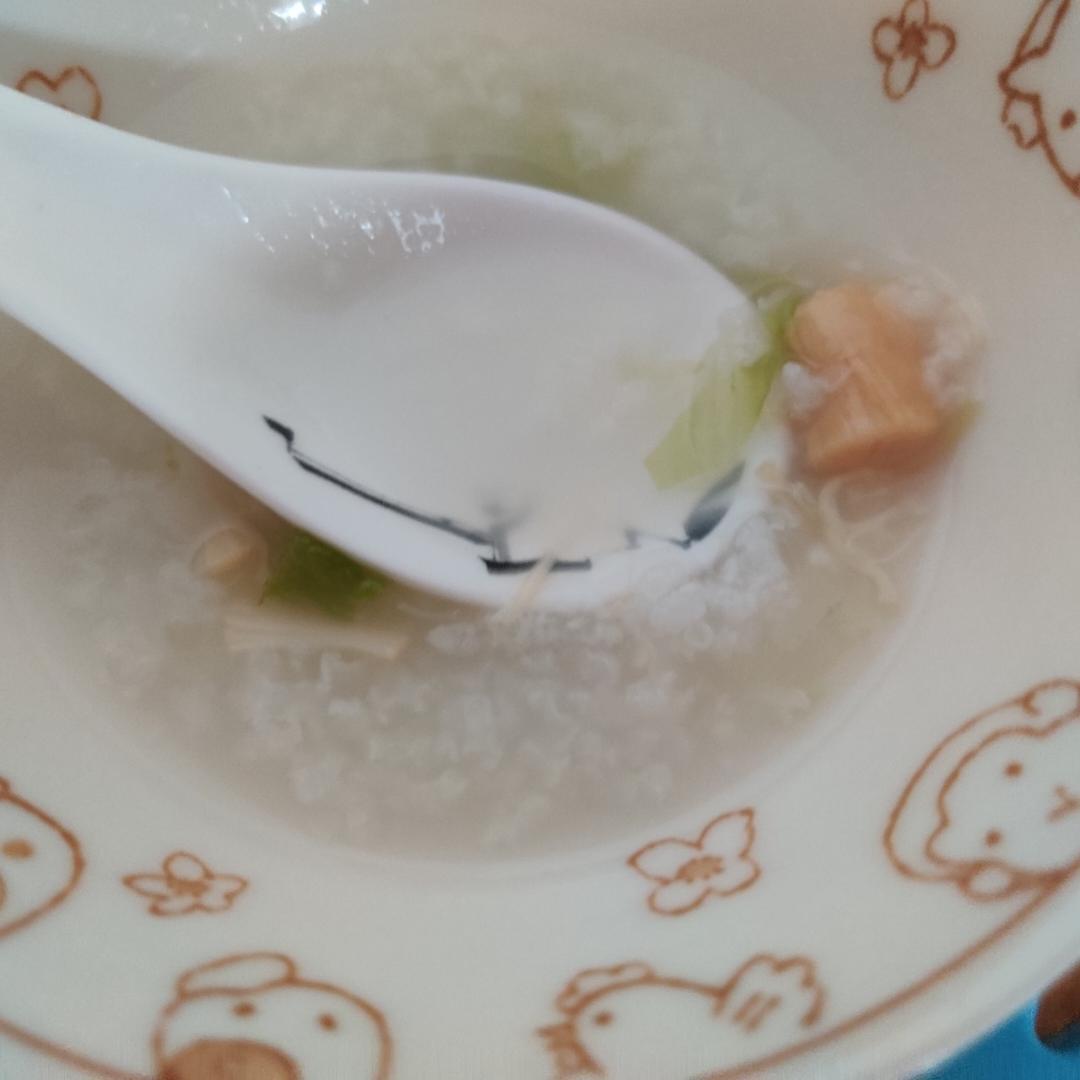 干贝青菜粥