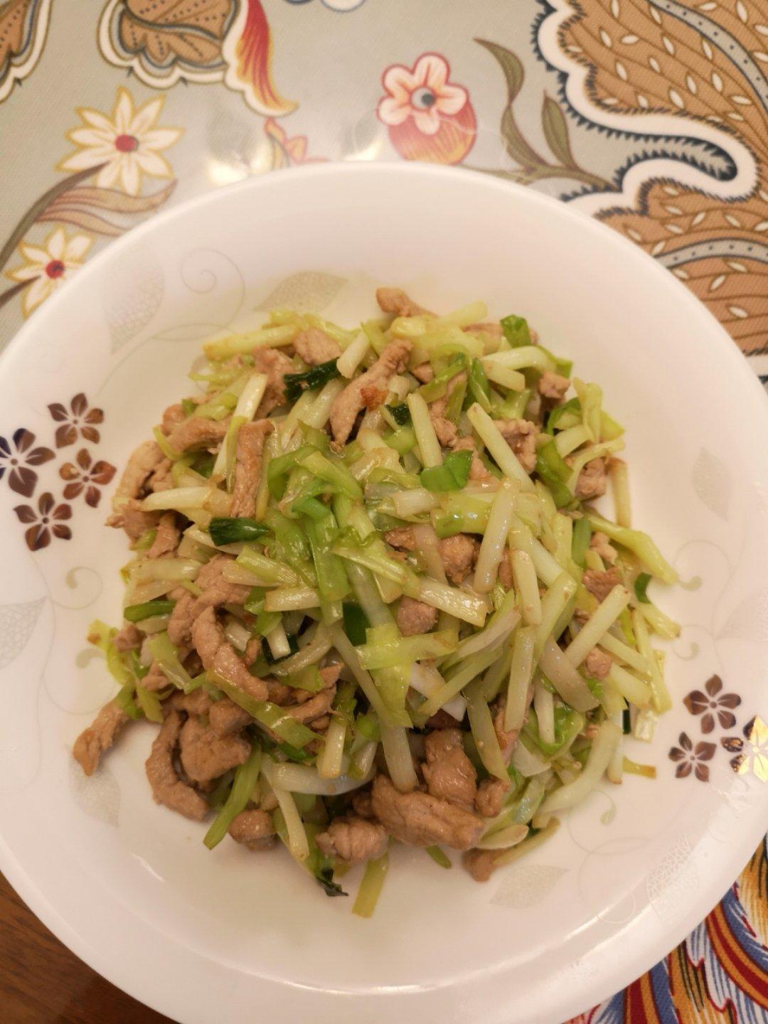 韭黄炒肉丝