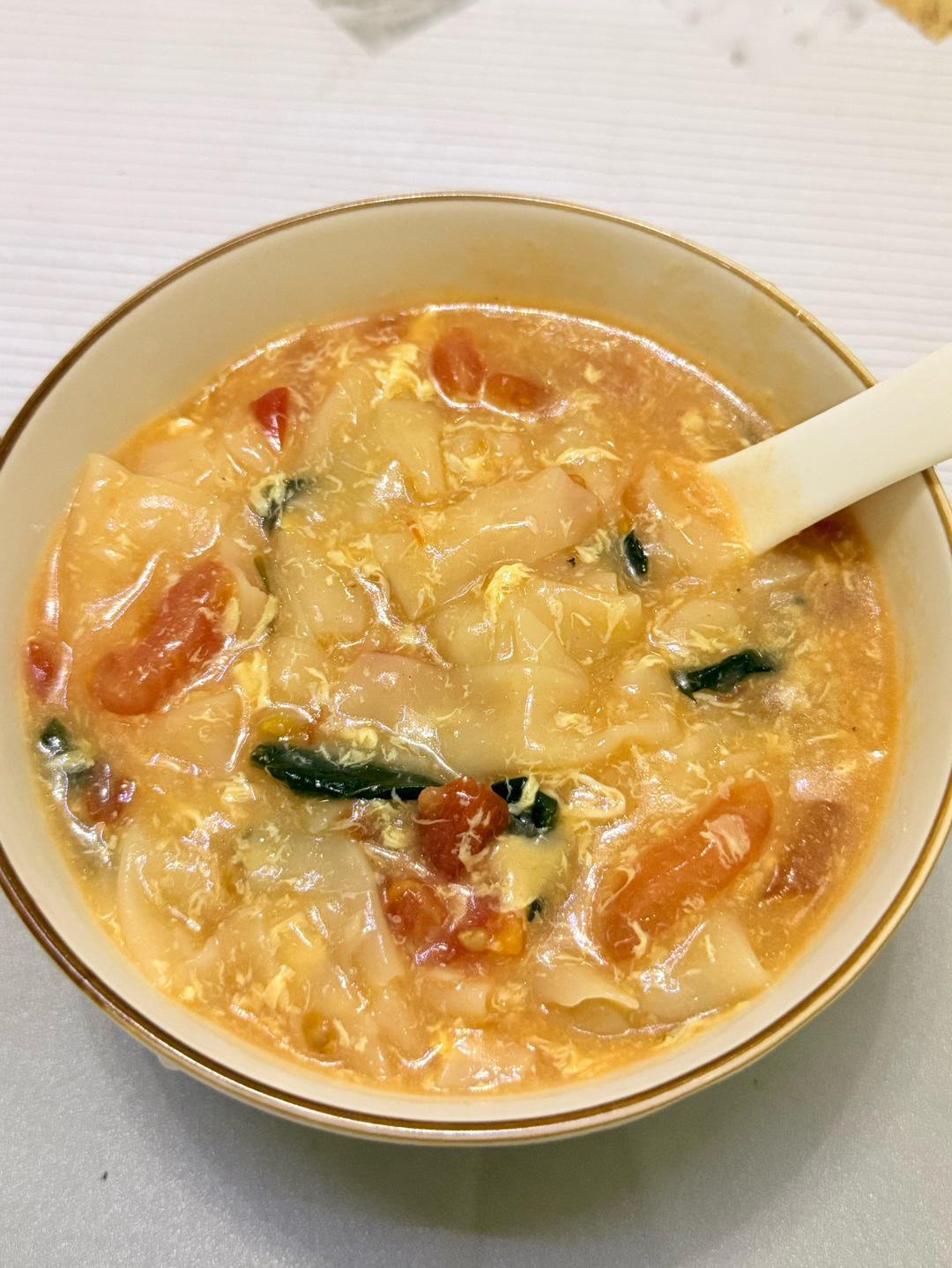 胃不舒服？来碗🍅面片儿汤