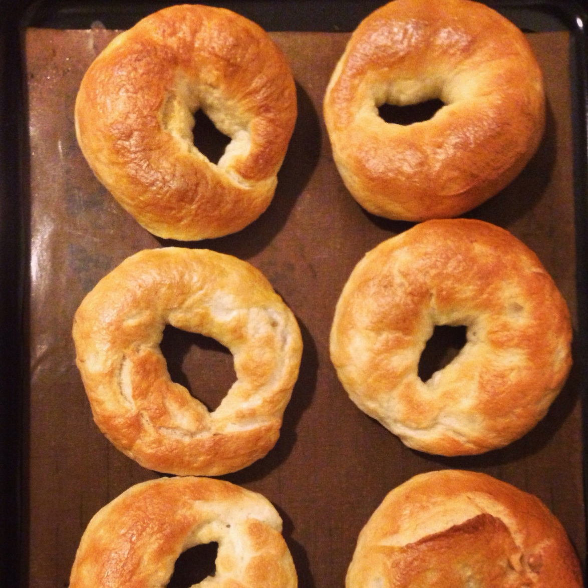 vishy做的40分钟硬面包圈(bagel)