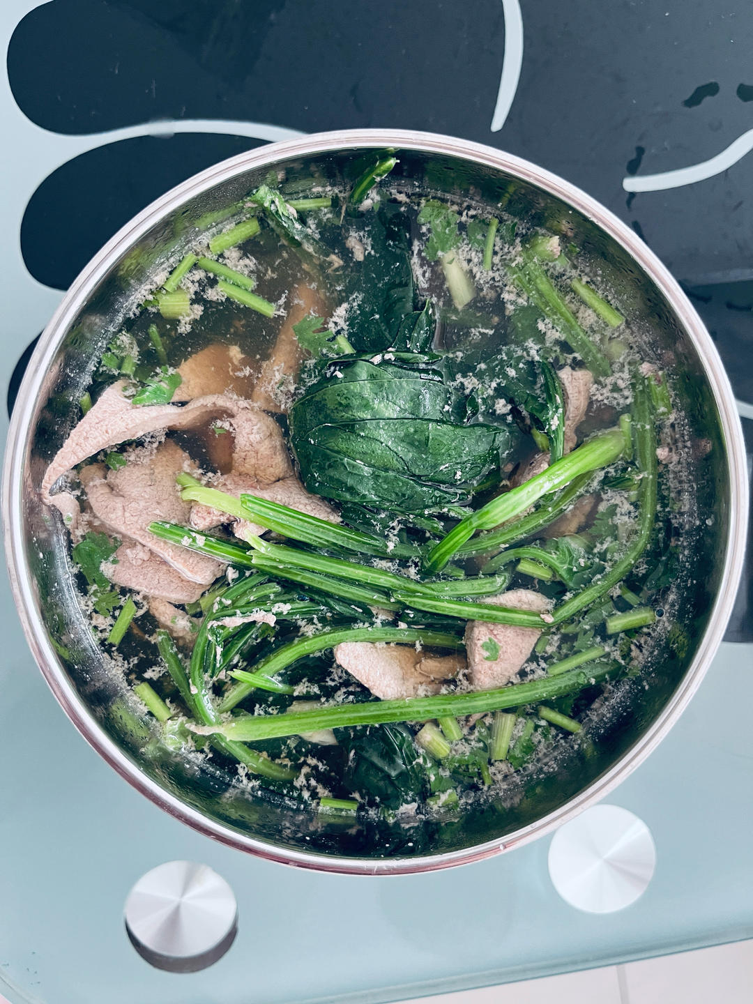 猪肝菠菜汤