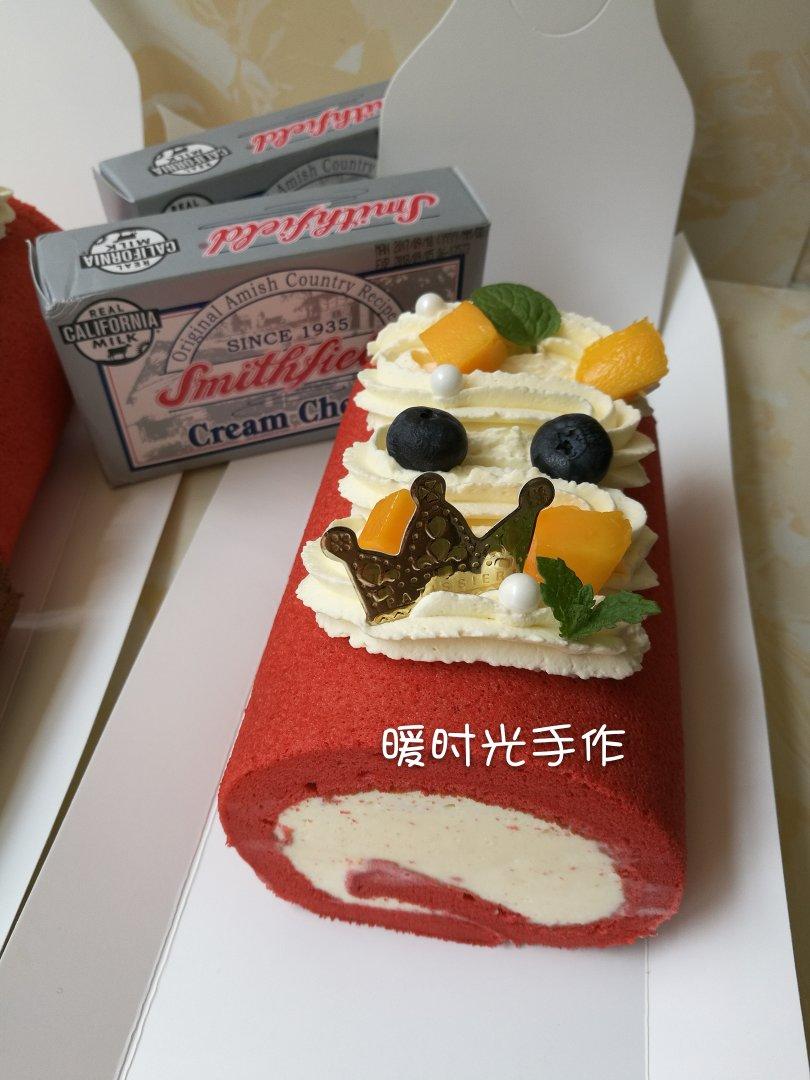 马斯卡彭红丝绒蛋糕卷