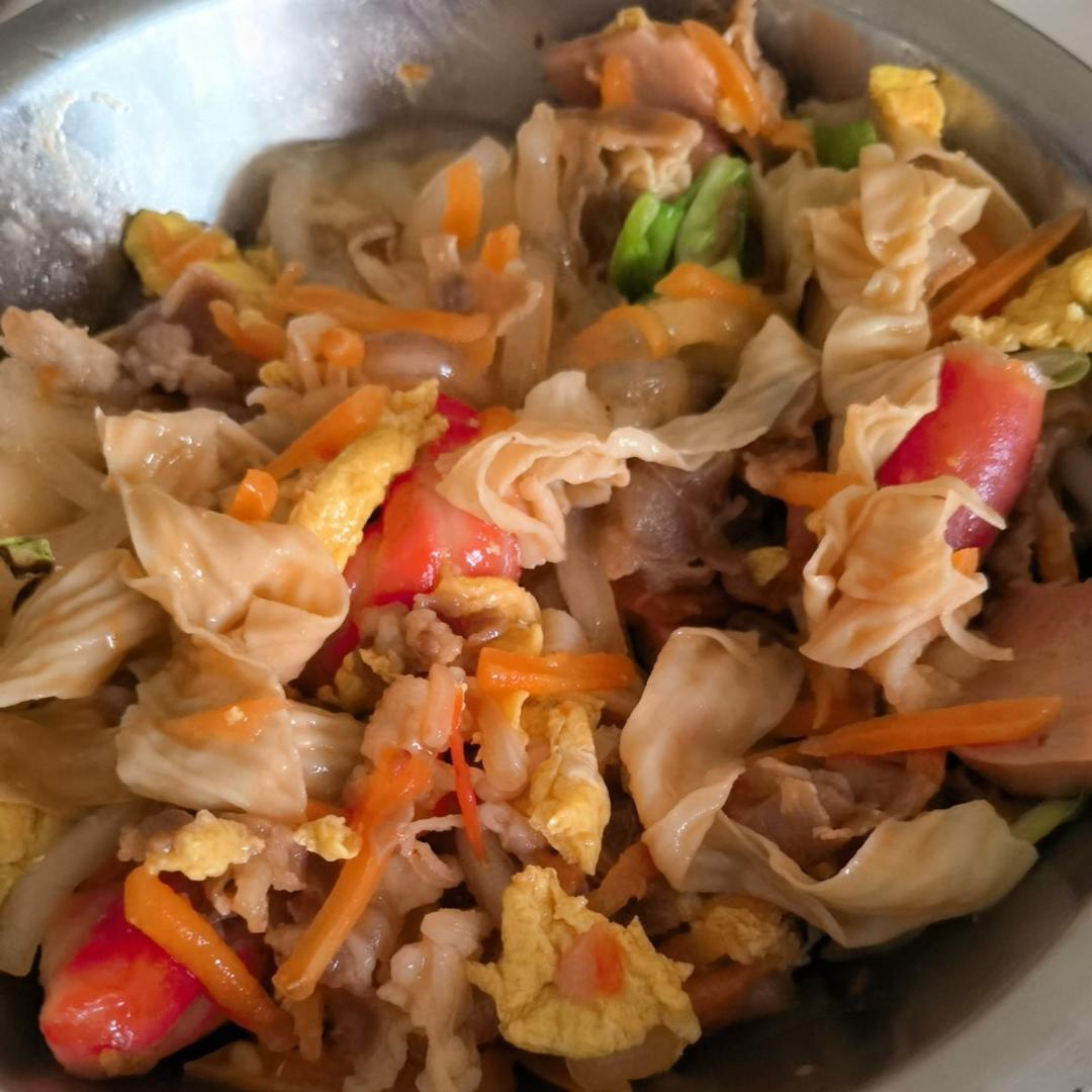 比路边摊好吃百倍的火腿炒土豆粉