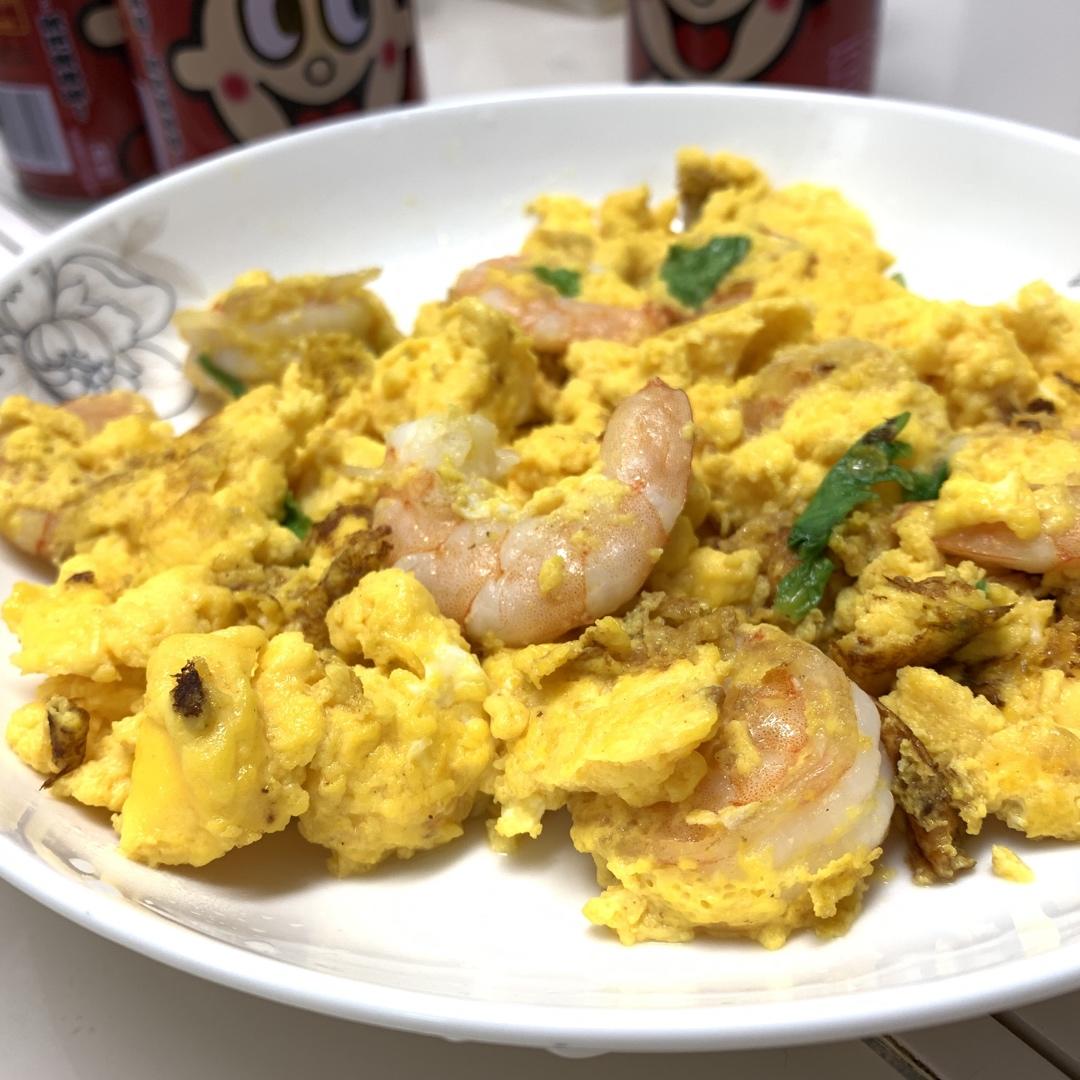 鲜香嫩滑的 虾仁滑蛋