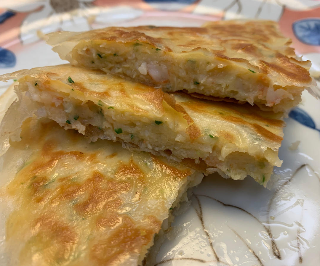月亮虾饼
