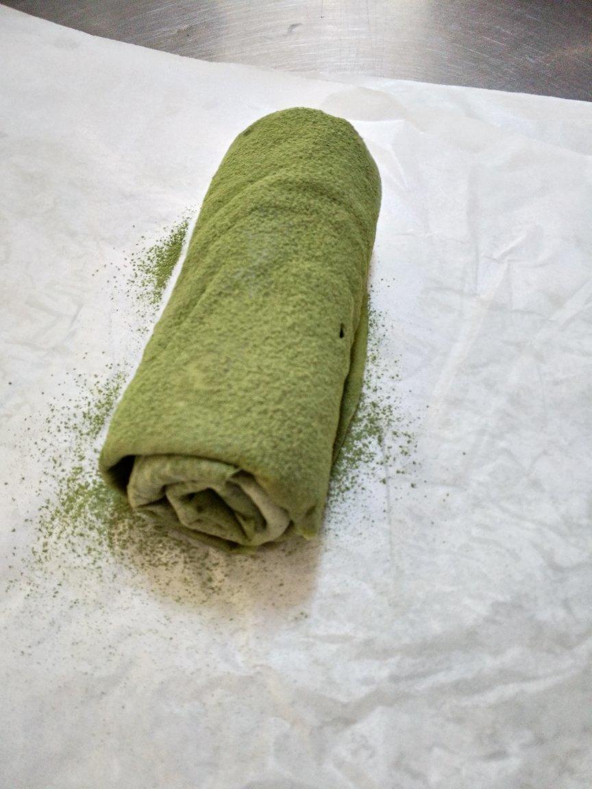 网红食谱│抹茶毛巾卷