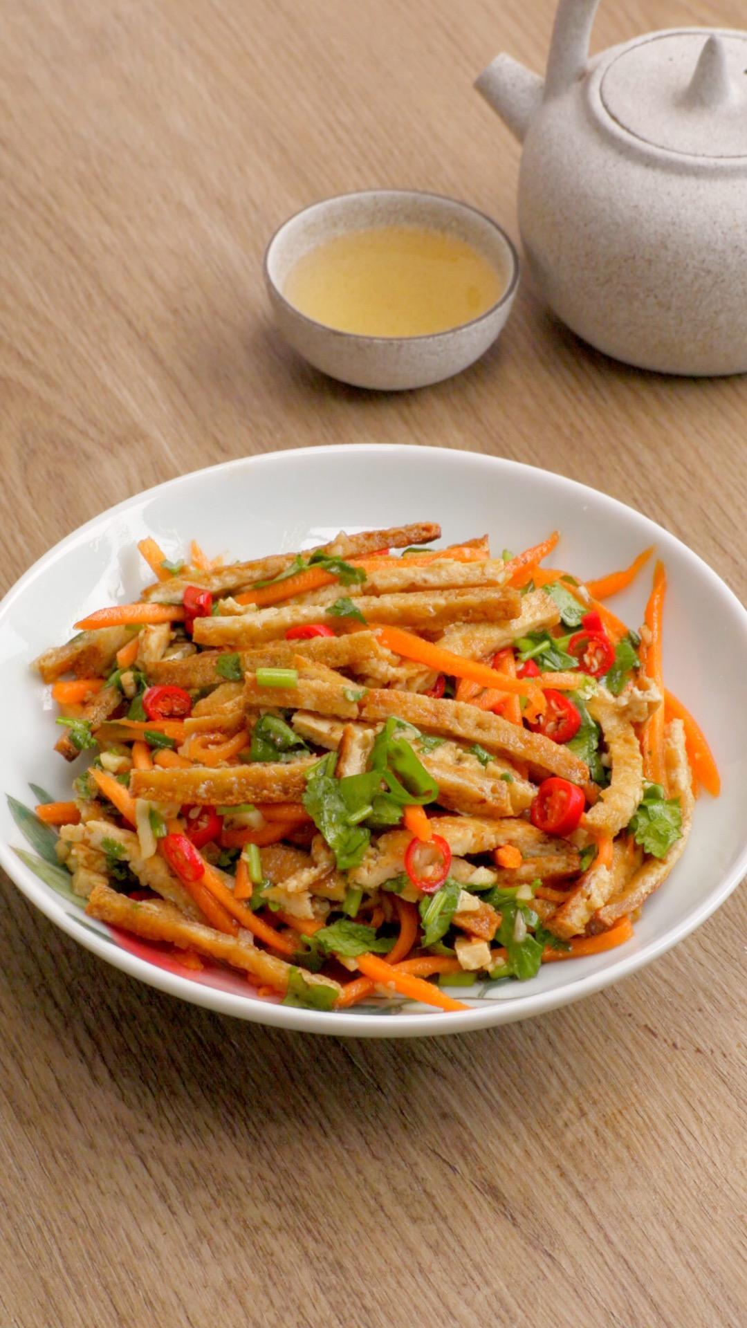 凉拌豆腐丝的做法